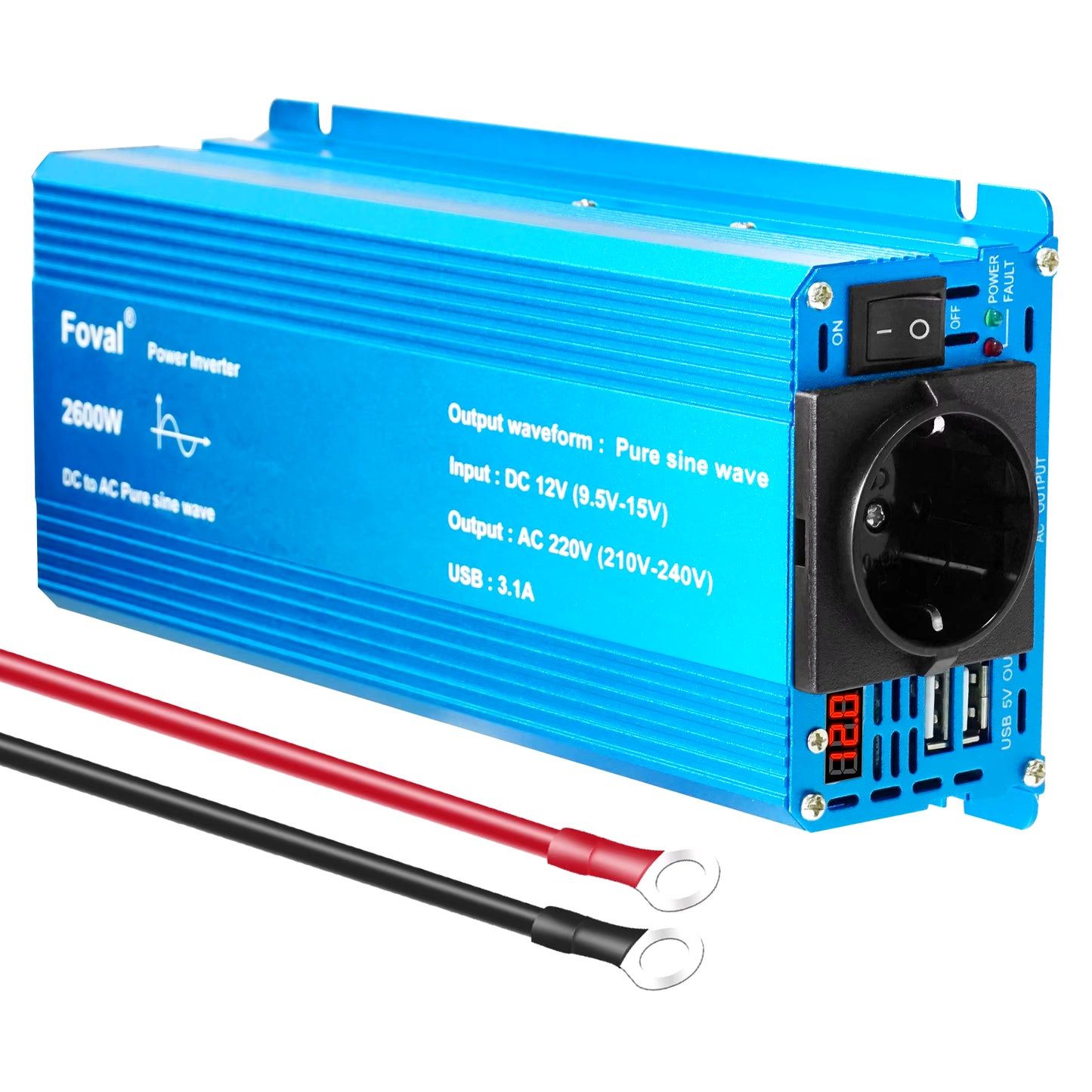 Inversor de onda sinusoidal pura de 12 V CC a 220 V CA, 230 V
